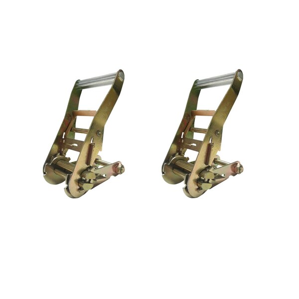 Tie 4 Safe 2" Ratchet Buckle for Tow Truck Tow Dolly Trailer Powersports Slackline, 2PK RB04CK-52-2 - main